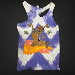 1998 Scooby-Doo Purple Tie Dye Tank Top Women’s One Size Vintage Cartoon Shirt